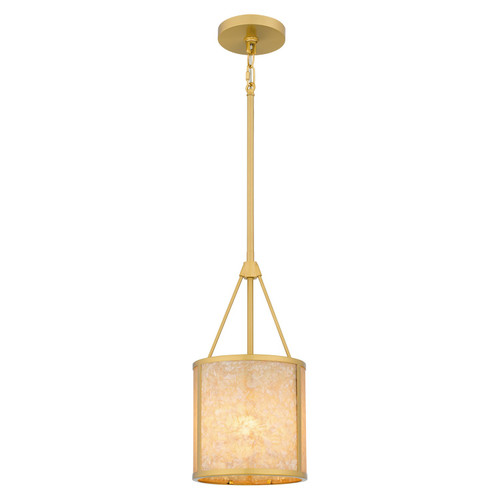 Quoizel Stoneland One Light Mini Pendant in Brushed Gold - STO1508BRG Quoizel Stoneland One Light Mini Pendant in Brushed Gold - STO1508BRG