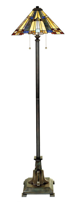 Quoizel Inglenook Two Light Floor Lamp in Valiant Bronze - TFF16191A5VA Quoizel Inglenook Two Light Floor Lamp in Valiant Bronze - TFF16191A5VA