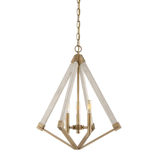 Quoizel Viewpoint Three Light Foyer Pendant in Weathered Brass - VP5203WS Quoizel Viewpoint Three Light Foyer Pendant in Weathered Brass - VP5203WS