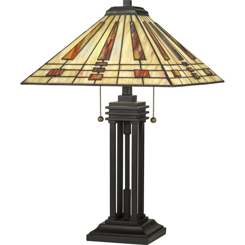 Quoizel Stevie Two Light Table Lamp in Western Bronze - TF5209TWT