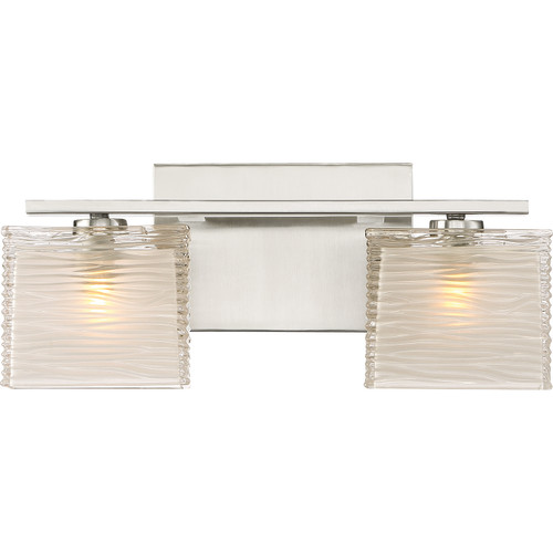 Quoizel Westcap Two Light Bath Fixture in Brushed Nickel - WCP8602BN Quoizel Westcap Two Light Bath Fixture in Brushed Nickel - WCP8602BN