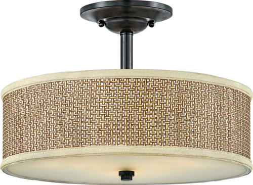 Quoizel Zen Three Light Semi-Flush Mount in Mystic Black - ZE1717K Quoizel Zen Three Light Semi-Flush Mount in Mystic Black - ZE1717K