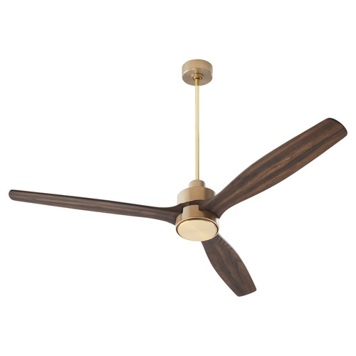Quorum Reni 65" Ceiling Fan in Aged Brass - 21653-80