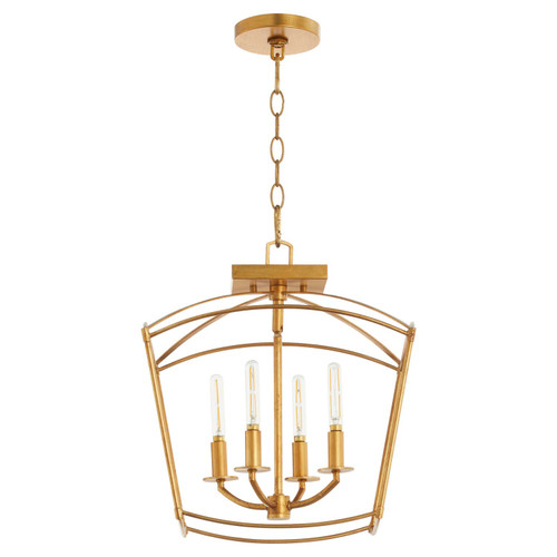 Quorum Mantle Four Light Dual Mount in Gold Leaf - 2812-14-74
