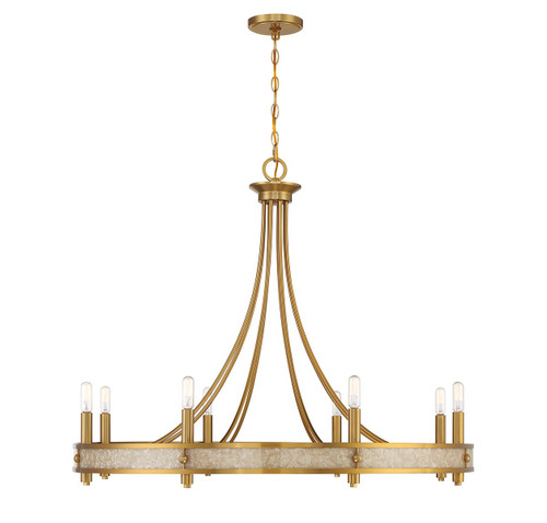 Savoy House Camden Eight Light Chandelier in Warm Brass - 1-2054-8-322 Savoy House Camden Eight Light Chandelier in Warm Brass - 1-2054-8-322