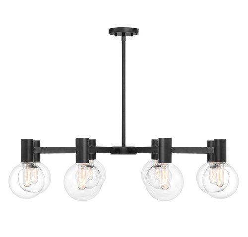 Savoy House Wright Eight Light Chandelier in Matte Black - 1-3074-8-89 Savoy House Wright Eight Light Chandelier in Matte Black - 1-3074-8-89