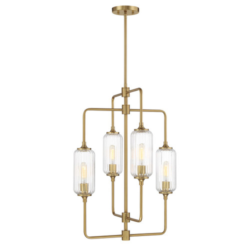 Savoy House Holton Four Light Chandelier in Warm Brass - 1-3023-4-322 Savoy House Holton Four Light Chandelier in Warm Brass - 1-3023-4-322