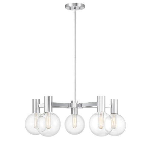 Savoy House Wright Five Light Chandelier in Chrome - 1-3073-5-11 Savoy House Wright Five Light Chandelier in Chrome - 1-3073-5-11
