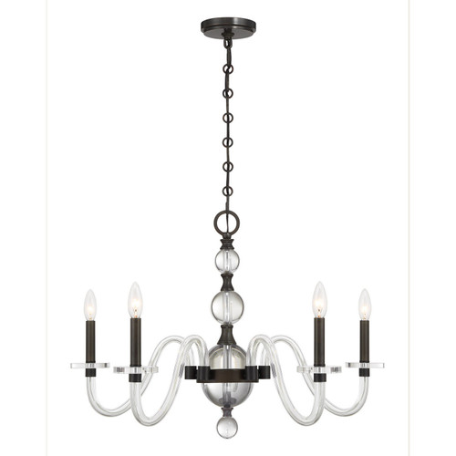Savoy House Aragon Five Light Chandelier in Mediterranean Bronze - 1-4277-5-15