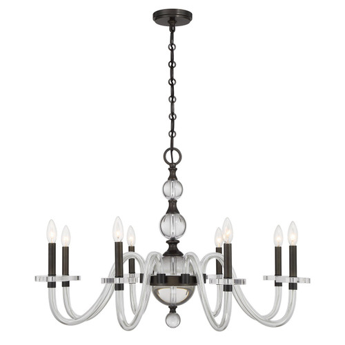 Savoy House Aragon Eight Light Chandelier in Mediterranean Bronze - 1-4278-8-15