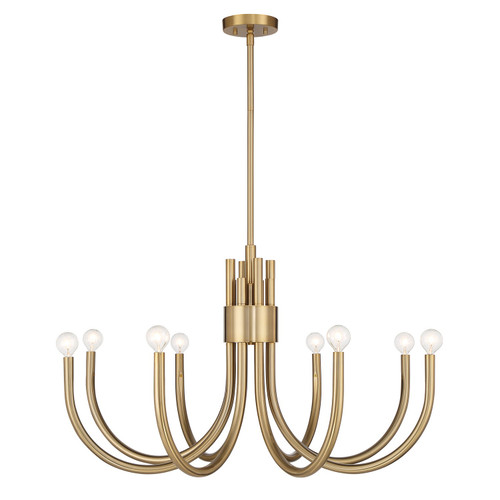 Savoy House Sorrento Eight Light Chandelier in Noble Brass - 1-6680-8-127 Savoy House Sorrento Eight Light Chandelier in Noble Brass - 1-6680-8-127