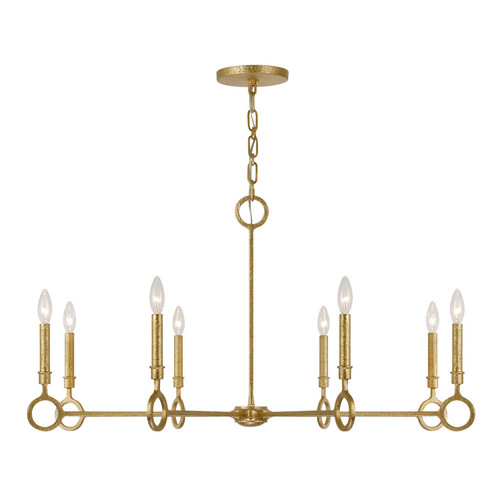 Savoy House Noah Eight Light Chandelier in Gold Armory - 1-6847-8-93