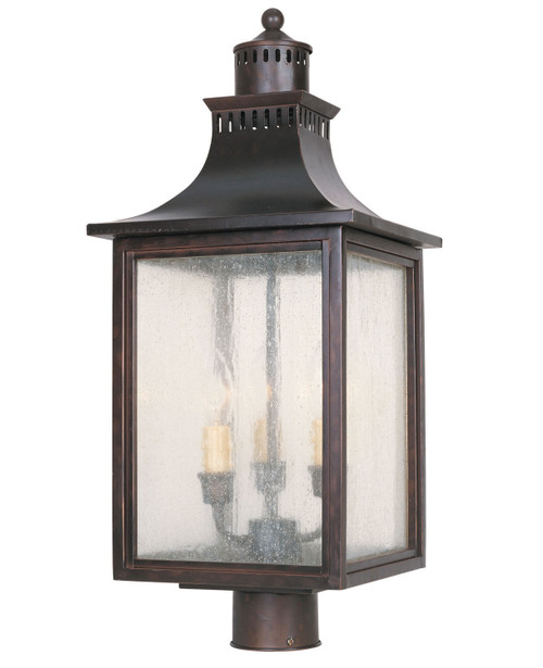 Savoy House Monte Grande Three Light Post Lantern in English Bronze - 5-255-13