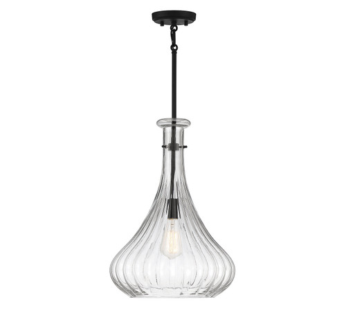 Savoy House Bristo One Light Pendant in Matte Black - 7-2265-1-89 Savoy House Bristo One Light Pendant in Matte Black - 7-2265-1-89
