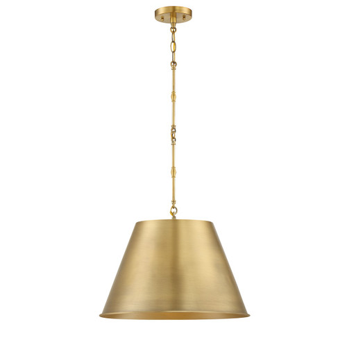 Savoy House Alden One Light Pendant in Warm Brass - 7-231-1-322 Savoy House Alden One Light Pendant in Warm Brass - 7-231-1-322