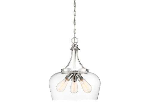 Savoy House Octave Three Light Pendant in Polished Chrome - 7-4034-3-11 Savoy House Octave Three Light Pendant in Polished Chrome - 7-4034-3-11