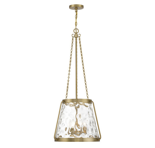 Savoy House Crawford Four Light Pendant in Warm Brass - 7-1804-4-322 Savoy House Crawford Four Light Pendant in Warm Brass - 7-1804-4-322