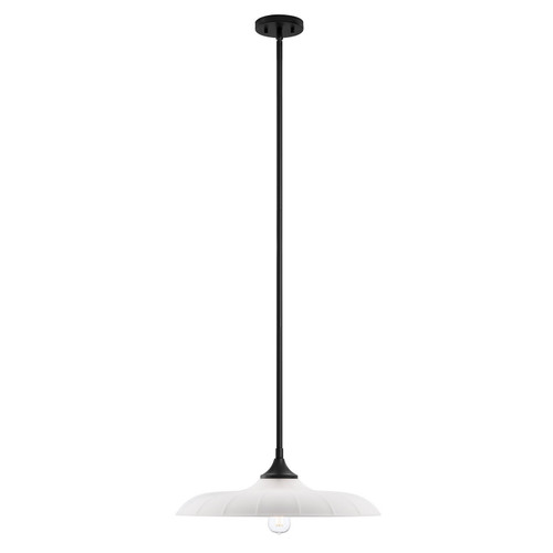 Savoy House Hadley One Light Pendant in Matte Black - 7-4286-1-89 Savoy House Hadley One Light Pendant in Matte Black - 7-4286-1-89