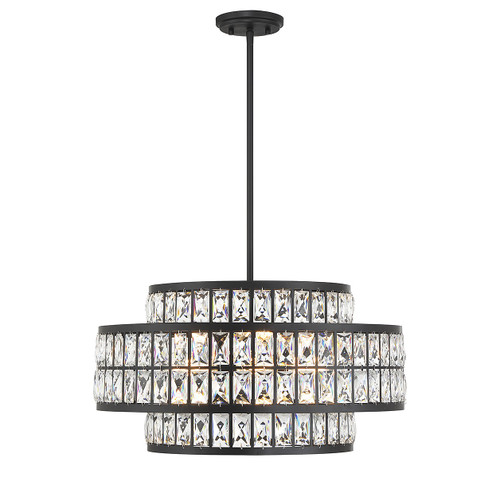Savoy House Renzo Four Light Pendant in Matte Black - 7-9046-4-89 Savoy House Renzo Four Light Pendant in Matte Black - 7-9046-4-89