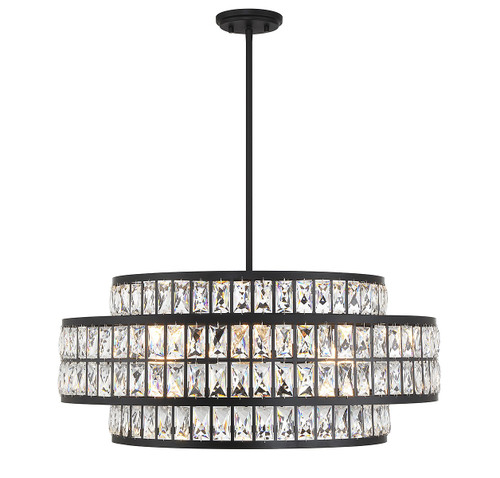 Savoy House Renzo Six Light Pendant in Matte Black - 7-9048-6-89 Savoy House Renzo Six Light Pendant in Matte Black - 7-9048-6-89