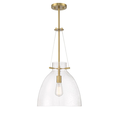 Savoy House Foster One Light Pendant in Warm Brass - 7-7006-1-322