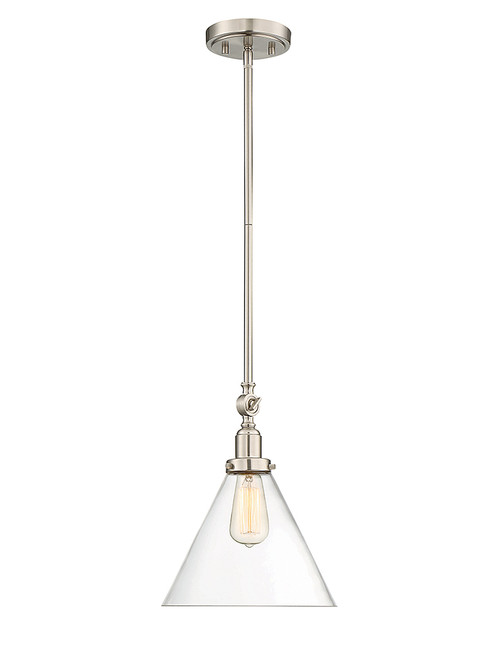 Savoy House Drake One Light Pendant in Satin Nickel - 7-9132-1-SN Savoy House Drake One Light Pendant in Satin Nickel - 7-9132-1-SN