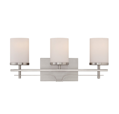 Savoy House Colton Three Light Bath Bar in Satin Nickel - 8-338-3-SN Savoy House Colton Three Light Bath Bar in Satin Nickel - 8-338-3-SN