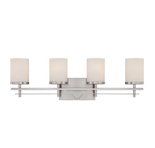 Savoy House Colton Four Light Bath Bar in Satin Nickel - 8-338-4-SN Savoy House Colton Four Light Bath Bar in Satin Nickel - 8-338-4-SN