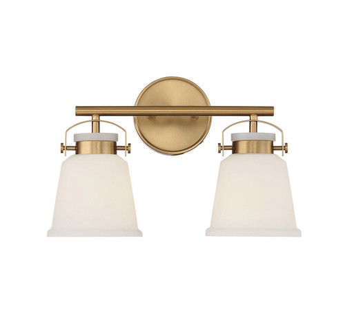 Savoy House Kaden Two Light Bathroom Vanity in Warm Brass - 8-1627-2-322 Savoy House Kaden Two Light Bathroom Vanity in Warm Brass - 8-1627-2-322