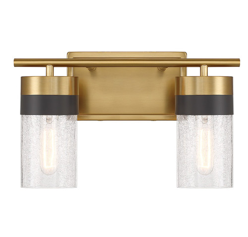 Savoy House Brickell Two Light Bathroom Vanity in Warm Brass - 8-3600-2-322 Savoy House Brickell Two Light Bathroom Vanity in Warm Brass - 8-3600-2-322