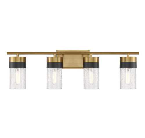 Savoy House Brickell Four Light Bathroom Vanity in Warm Brass - 8-3600-4-322 Savoy House Brickell Four Light Bathroom Vanity in Warm Brass - 8-3600-4-322