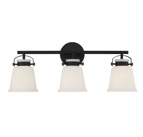 Savoy House Kaden Three Light Bathroom Vanity in Matte Black - 8-1627-3-BK Savoy House Kaden Three Light Bathroom Vanity in Matte Black - 8-1627-3-BK