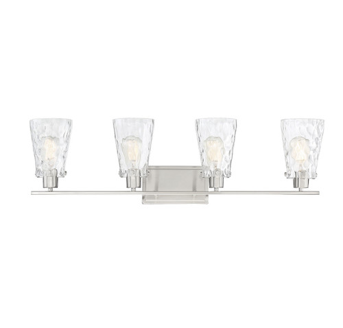 Savoy House Vaughan Four Light Bath Bar in Satin Nickel - 8-4508-4-SN Savoy House Vaughan Four Light Bath Bar in Satin Nickel - 8-4508-4-SN