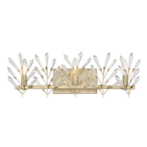 Savoy House Orianna Three Light Bathroom Vanity in Noble Brass - 8-4075-3-127 Savoy House Orianna Three Light Bathroom Vanity in Noble Brass - 8-4075-3-127