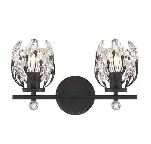 Savoy House Moreno Two Light Bathroom Vanity in Matte Black - 8-6601-2-BK Savoy House Moreno Two Light Bathroom Vanity in Matte Black - 8-6601-2-BK