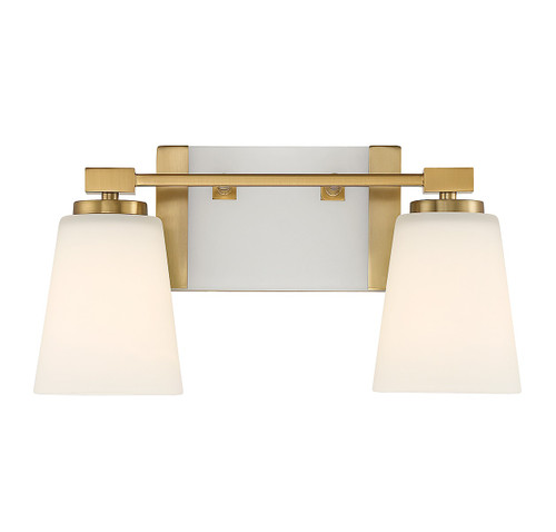 Savoy House Darby Two Light Bathroom Vanity in Warm Brass - 8-6901-2-322 Savoy House Darby Two Light Bathroom Vanity in Warm Brass - 8-6901-2-322
