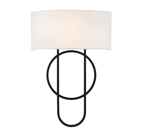 Savoy House Tempe Two Light Wall Sconce in Matte Black - 9-4800-2-89 Savoy House Tempe Two Light Wall Sconce in Matte Black - 9-4800-2-89