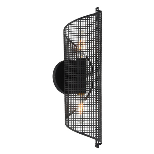 Savoy House Hillbourne Two Light Wall Sconce in Matte Black - 9-8030-2-89 Savoy House Hillbourne Two Light Wall Sconce in Matte Black - 9-8030-2-89