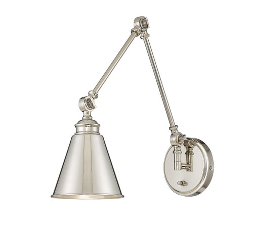 Savoy House Morland One Light Wall Sconce in Polished Nickel - 9-961CP-1-109 Savoy House Morland One Light Wall Sconce in Polished Nickel - 9-961CP-1-109