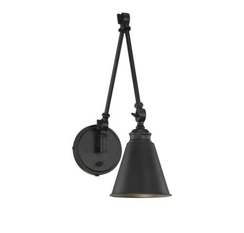 Savoy House Morland One Light Wall Sconce in Matte Black - 9-961CP-1-89 Savoy House Morland One Light Wall Sconce in Matte Black - 9-961CP-1-89