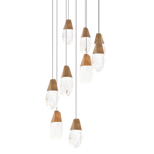 Schonbek Beyond Martini LED Pendant in Aged Brass - BPD20209OH-AB