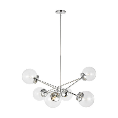 Visual Comfort Studio Tierney Six Light Chandelier in Chrome - 3182706EN-05 Visual Comfort Studio Tierney Six Light Chandelier in Chrome - 3182706EN-05