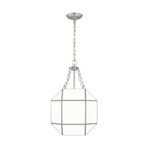 Visual Comfort Studio Morrison Three Light Lantern in Brushed Nickel - 5179453EN-962 Visual Comfort Studio Morrison Three Light Lantern in Brushed Nickel - 5179453EN-962