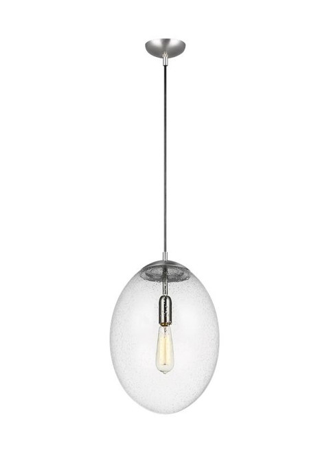 Visual Comfort Studio Leo - Hanging Globe One Light Pendant in Satin Aluminum - 6801801EN7-04 Visual Comfort Studio Leo - Hanging Globe One Light Pendant in Satin Aluminum - 6801801EN7-04