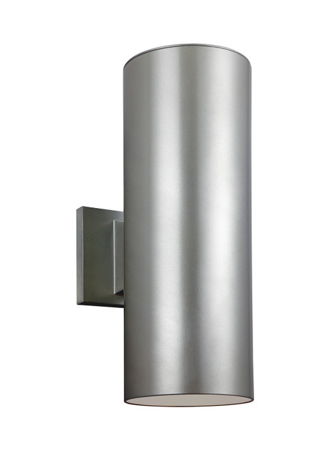 Visual Comfort Studio Outdoor Cylinders Two Light Outdoor Wall Lantern in Painted Brushed Nickel - 8313802EN3-753 Visual Comfort Studio Outdoor Cylinders Two Light Outdoor Wall Lantern in Painted Brushed Nickel - 8313802EN3-753