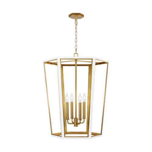 Visual Comfort Studio Curt Four Light Lantern in Matte White - AC1094MWTBBS Visual Comfort Studio Curt Four Light Lantern in Matte White - AC1094MWTBBS
