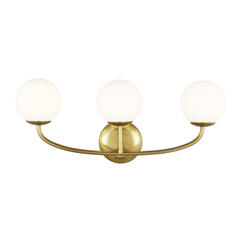Visual Comfort Studio Galassia Three Light Vanity in Burnished Brass - AEV1013BBS Visual Comfort Studio Galassia Three Light Vanity in Burnished Brass - AEV1013BBS