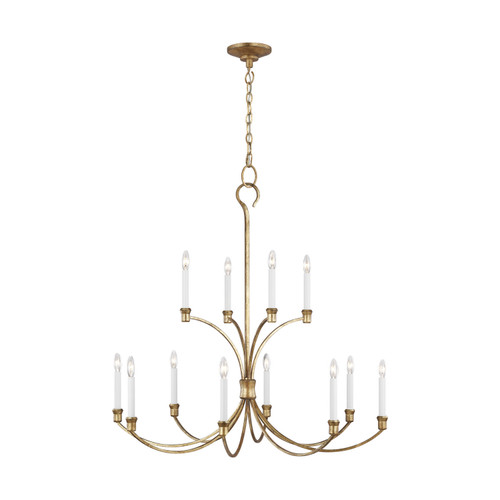 Visual Comfort Studio Westerly 12 Light Chandelier in Antique Gild - CC10712ADB Visual Comfort Studio Westerly 12 Light Chandelier in Antique Gild - CC10712ADB