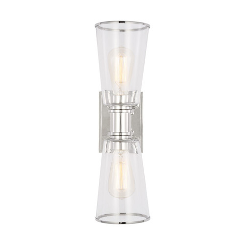 Visual Comfort Studio Alessa Two Light Bath Vanity in Polished Nickel - CV1042PN Visual Comfort Studio Alessa Two Light Bath Vanity in Polished Nickel - CV1042PN
