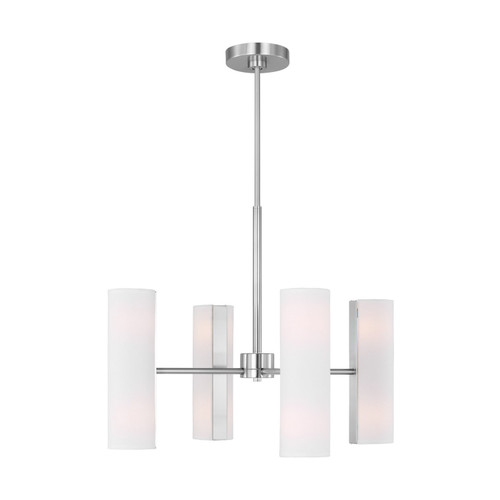 Visual Comfort Studio Capalino Eight Light Chandelier in Brushed Steel - DJC1048BS Visual Comfort Studio Capalino Eight Light Chandelier in Brushed Steel - DJC1048BS